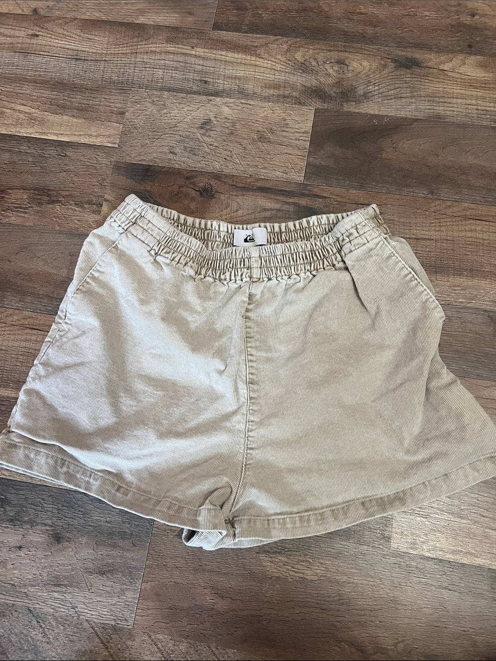 Quiksilver Women's Light Beige Corduroy Shorts